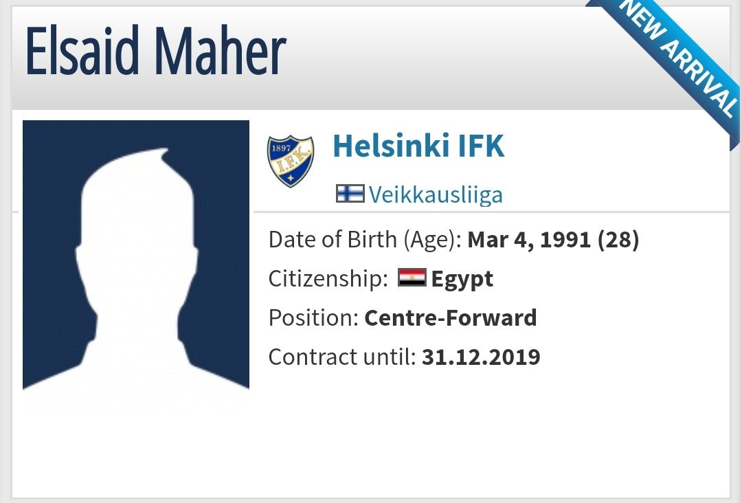KOSTOlainen's tweet photo. Harvoin näin mystiseen pelaajaan törmää #transfermarkt'issa... 🙄 #HIFK #Veikkausliiga https://t.co/CPA4el4RzK