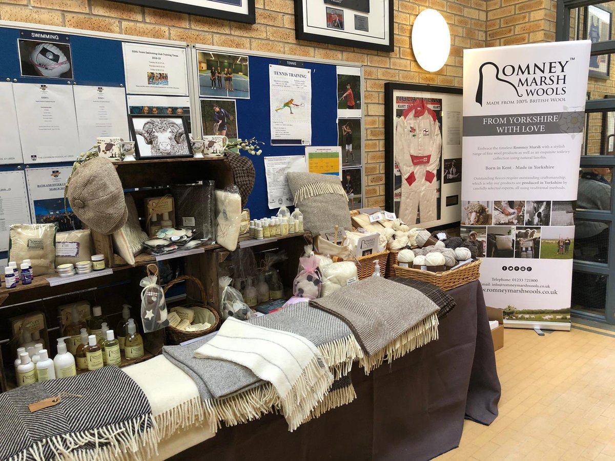 Romneymarshwool's tweet photo. We’re also back at Leeds Grammar School for spring into wool... looking forward to another busy day! 

#britishwool #springintowool https://t.co/S9l5sqWWtP
