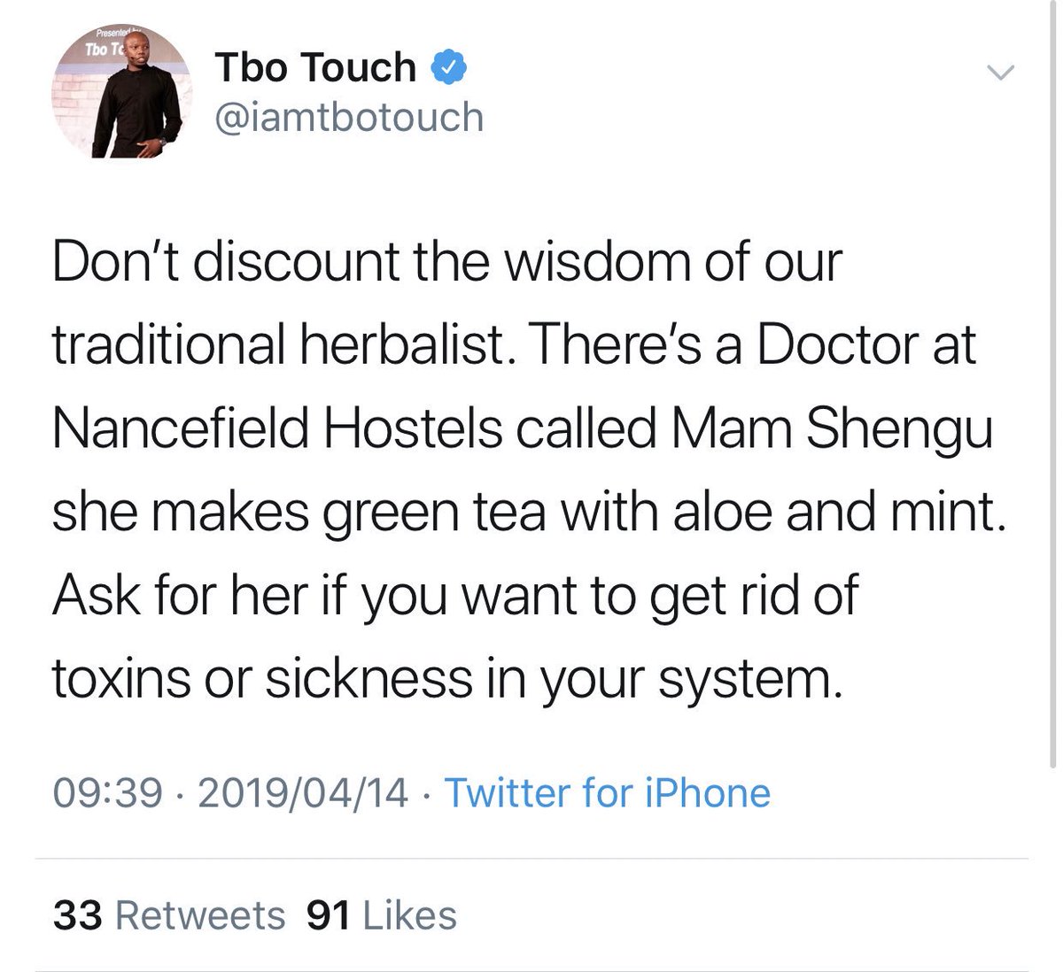 PhilMphela's tweet photo. Sometimes just pause and go look at the source before jumping on the bandwagon. 

These are the tweets that accompanied Tbo Touch’s pilot tweet. As you can see, in context, the man is actually calling for support of black excellence and calling out our bias against it. https://t.co/ewd1FnGwi9