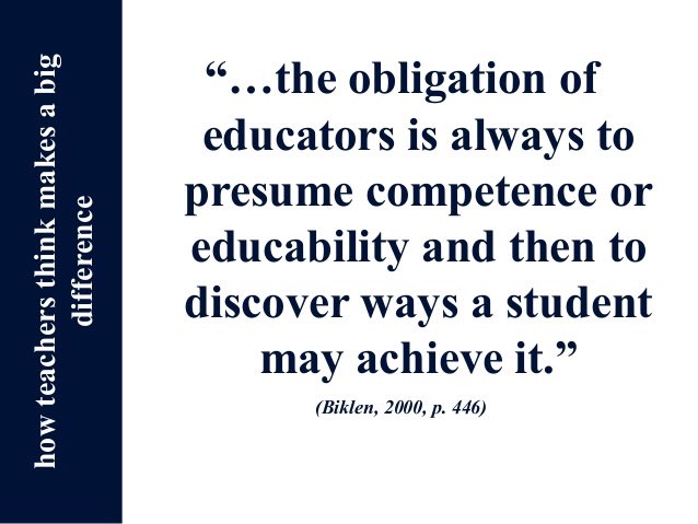 Raj1410's tweet image. Assuming competence is NOT being unrealistic or too optimistic - it’s about stamping out these arbitrary preconceptions and paving the way to a more equitable education.  #Biases create #Barriers ! #AssumeCompetence  #breakthestigma  #LeaveNoOneBehind #flipthenarrative #edchat