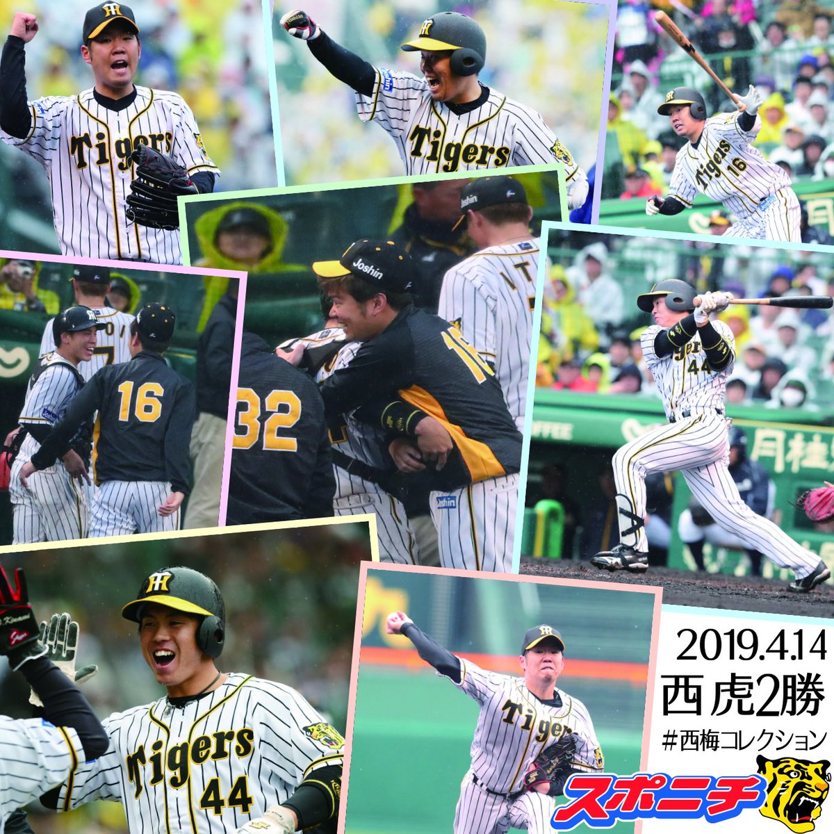 SponichiHanshin's tweet photo. 顔そっくりさん！？の西梅劇場！
西！聖地での勝利おめでとうございます！西梅コレクションをどうぞ。

#hanshin #阪神タイガース #虎党の面担 #詳しくは明日のスポニチで
#西勇輝 #梅野隆太郎
https://t.co/yMK0etbJAr https://t.co/kS8wpIFf86
