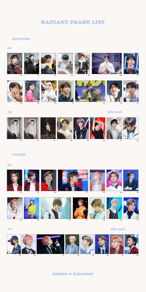 radiant_nct's tweet photo. ʀᴀᴅɪᴀɴᴛ
-
hidden &amp; FairyDust
cafe mini exhibition

액자/굿즈 통판을 진행합니다. 자세한 내용은 폼을 참고해주세요. 

💫
도영 액자: https://t.co/HC185Kr0Ie
도영 굿즈: https://t.co/S9OPA5BEv6

💫
재민 액자: https://t.co/GNHN132rmO
재민 굿즈: https://t.co/ErXrDpWKhF https://t.co/lt9JUsb8W5