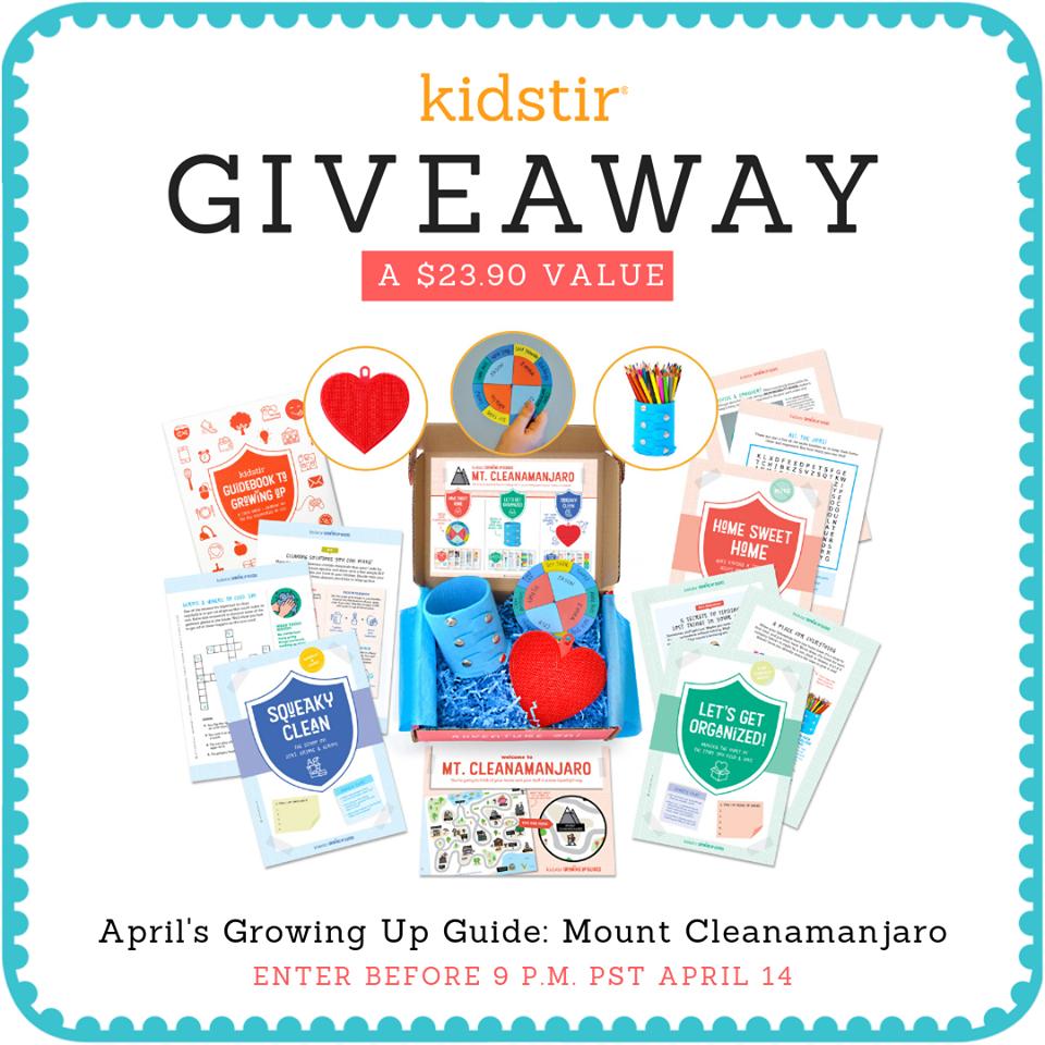 Kidstir's tweet photo. 🎉🎉 GREAT GIVEAWAY! 🎉🎉 

Help your kids clear the #clutter and learn to take pride in their living spaces with our Growing Up Guide: Mount Cleanamanjaro. Perfect for #springcleaning time! 

To enter for your chance to win, visit our FB page: https://t.co/7rsX4m8ZFT https://t.co/efygZOlPiE