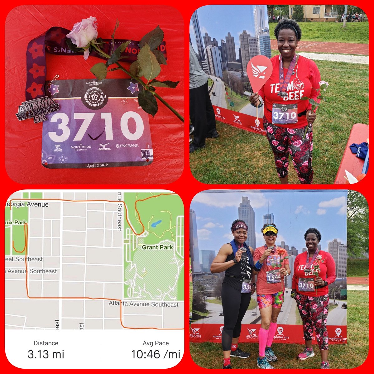 nacole99's tweet photo. Yesterday's @ATLtrackclub Women's 5k ends spring racing season. It was fun seeing all my run buddies. I got my stats from @Strava. On to Peachree Road Race Training. #bibchat #runchat #w5k #ajcprr50 https://t.co/Z92BSjdwdC