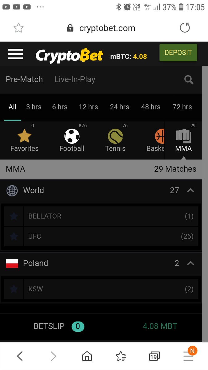 Daniel40995729's tweet photo. I just love betting on MMA on cryptoBet. Makes the fights even more exciting to watch.
Sign up https://t.co/22X81wANBx
#ufc #mma #bellator #bitcoin #crypto #tokenpay #tpay #TpaySoldiers #cryptobetcom #Casinos #betwithcrypto https://t.co/QeyKnLdCEb