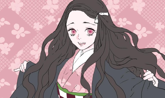 ねーぽん💪🥶💪さんがTwitterに投稿した竈門禰豆子(鬼滅の刃)のイラスト。