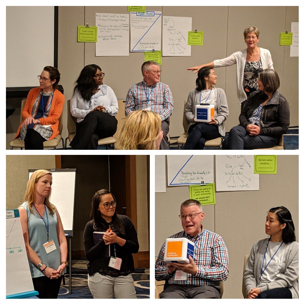 katiebrandert's tweet photo. Fun exercise on "selling change" this morning at #rwjf #clinical scholars #INDIGOretreat @CSPfellows @RWJF @UNMCCOPH #ophp #changeleaders #changeleadership https://t.co/fd4VSK7Dxx