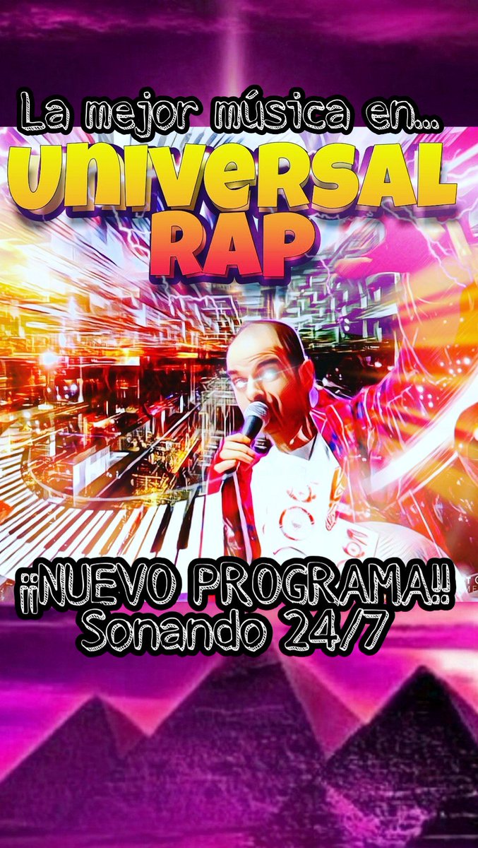 Universal_Rap_'s tweet image. ¡¡¡UNIVERSAL RAP!!! Sonando 24/7 en :
streaming5.elitecomunicacion.es:8244/stream ¡¡Y AHORA TAMBIÉN EN YouTube!! youtube.com/channel/UCeDmR… ¡SUSCRIBETE!
PROGRAMA A LA CARTA :
ivoox.com/universal-rap-…
LLÉVALO CONTIGO EN:
es.streema.com/radios/Univers…
Con App en GooglePlay y en la Appstore
#Universalrap #radio