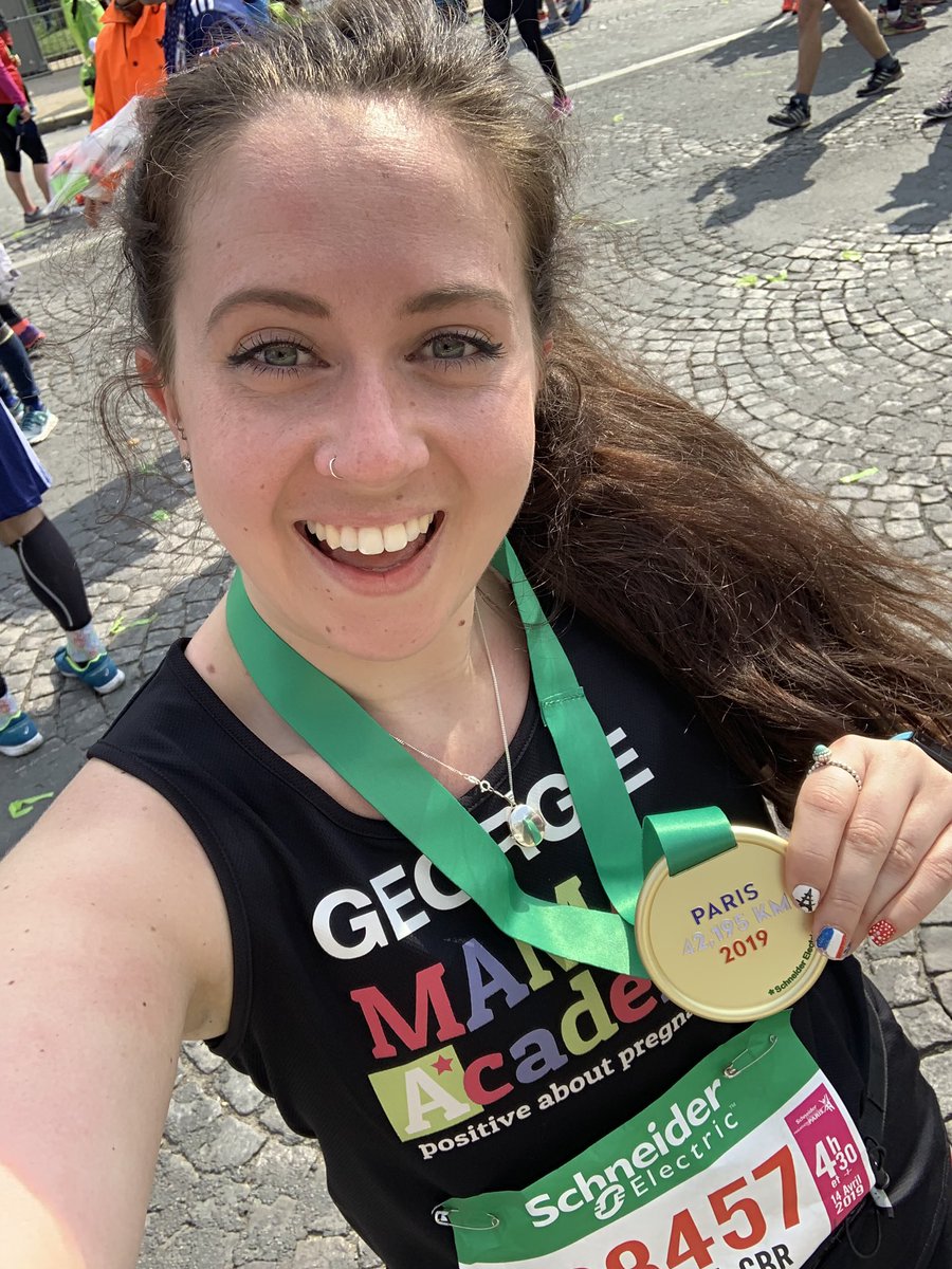 georgievg_'s tweet image. Paris Marathon 2019
What an experience! 
Thank you so much to everyone who sponsored me &amp;amp; helped me raise so much money for the wonderful @MAMAAcademy 🏃🏻‍♀️ 🏅 👶🏼 
#ParisMarathon #MAMAAcademy #HelpingBabiesArriveSafely