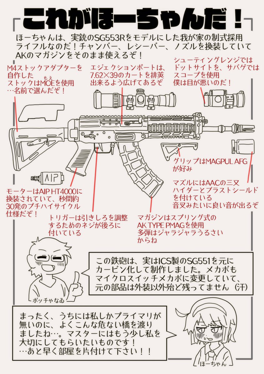 ほーちゃん
#銃娘 