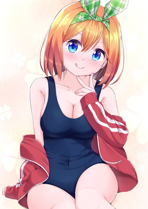 わりばしさんがTwitterに投稿した中野四葉(五等分の花嫁)のイラスト。