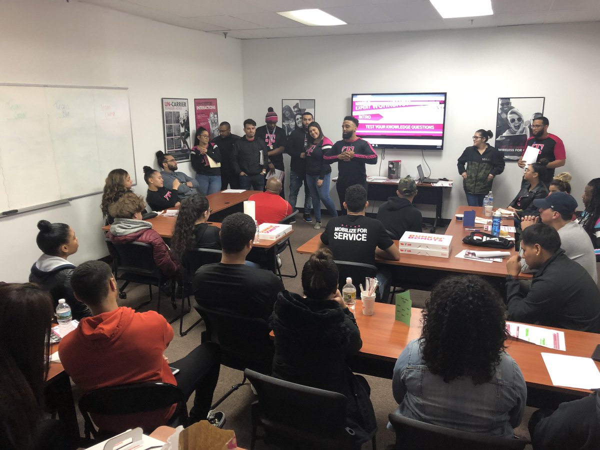 HernandoRicoJr's tweet photo. TVision training ready to go!!! We are fired up!!! 🔥🔥🔥@LeahNJN @Funch11 @thayesnet @pccwirelessinc @syed_s_majeed @PccYash @MikeyCajayon #FiredUp #Tmobile #PCC #TVision #NJU https://t.co/xbB5ZOMo0q