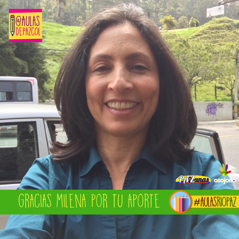 Milena Acosta nos donó esferos y marcadores para las niñas, niños y jóvenes de Rionegro, Caquetá. Con su aporte seguimos sumando para que la campaña #AulasRíoPaz continué llevando kits a este territorio.