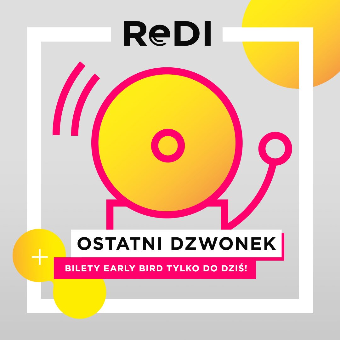 PRCHorg's tweet photo. 📩RE:mobilizacja! 
Niecała doba pozostała, by zdobyć bilet na #ReDI2019 w specjalnej cenie Early Bird: https://t.co/gSegAyUV2X

ReDI to kluczowe wydarzenie targowo-konferencyjne, dedykowane rozwojowi biznesu w branży nieruchomości handlowych. 

Do zobaczenia. https://t.co/yYP3Hw8R5q