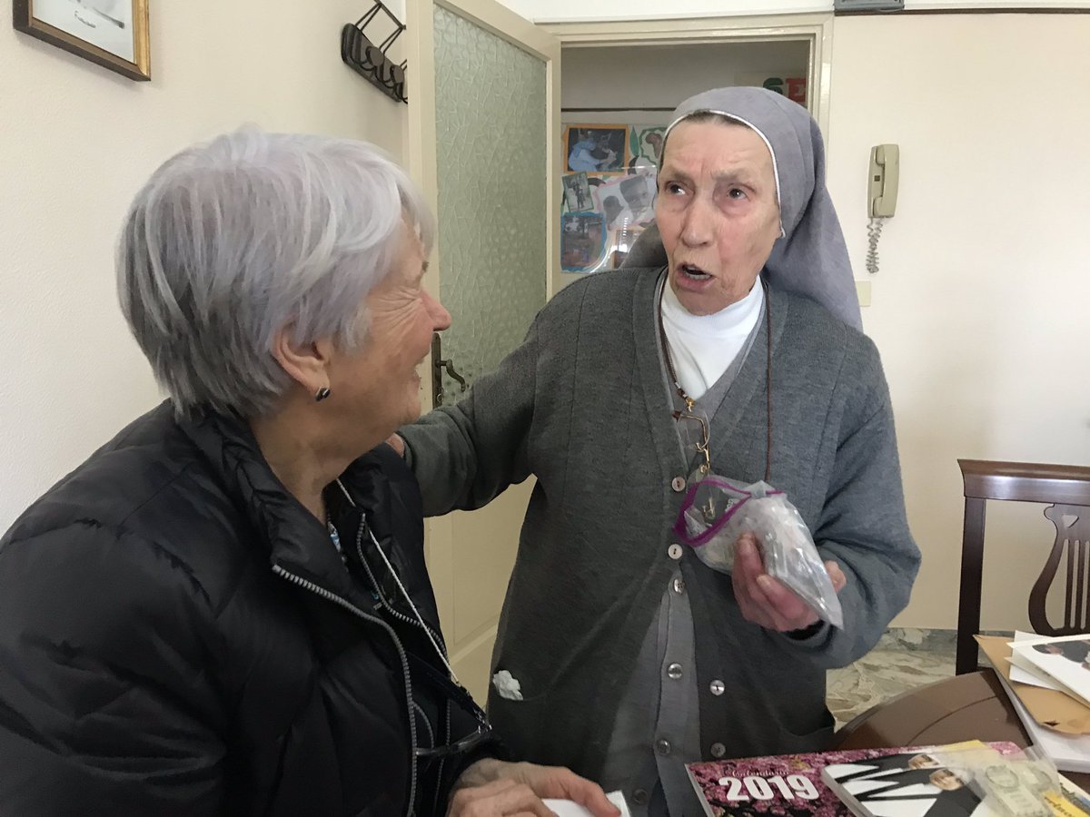 Readers we have received MUCHO SWAG! Out cup overfloweth with medals! The news of Sr Ambrogina’s miracles have also spread like wildfire through the convent and nuns are swarming us with hugs!