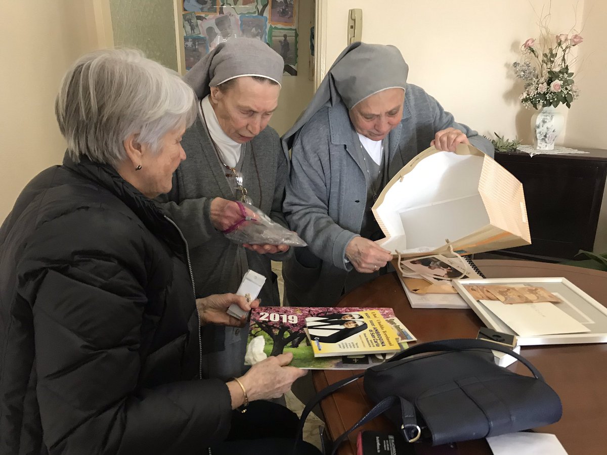Readers we have received MUCHO SWAG! Out cup overfloweth with medals! The news of Sr Ambrogina’s miracles have also spread like wildfire through the convent and nuns are swarming us with hugs!