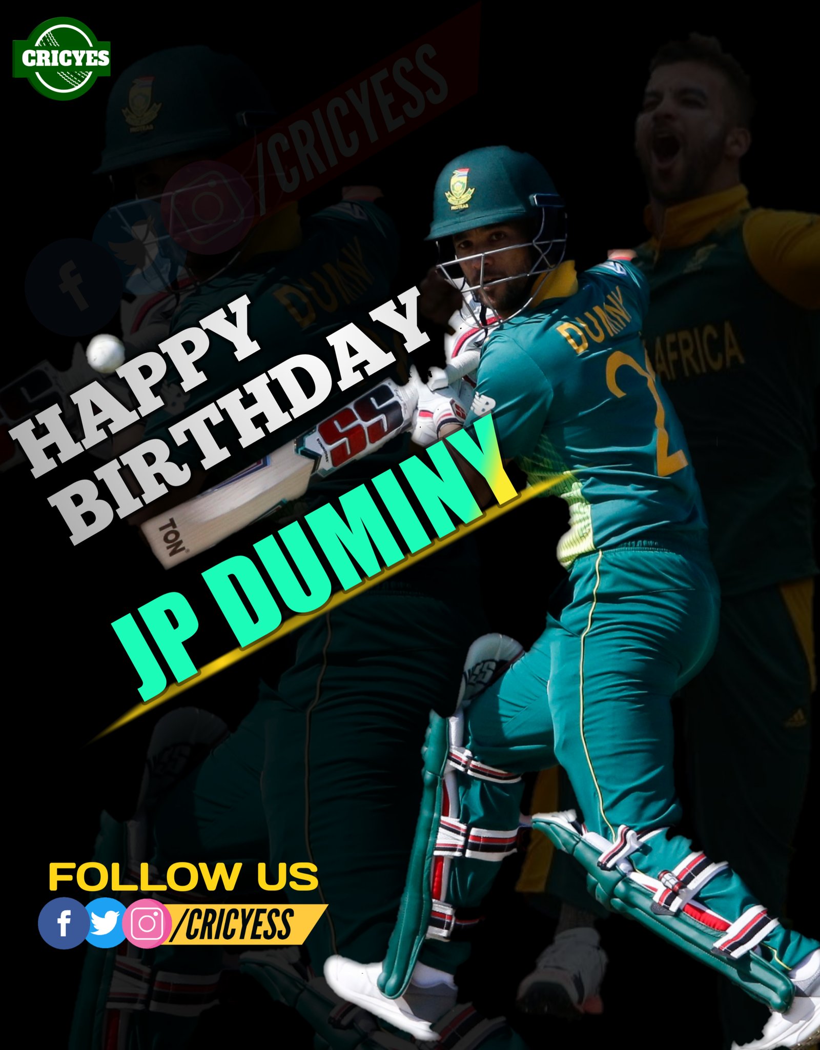 9,084 - International Runs. 
131 - International Wickets.

- Happy Birthday JP Duminy! 