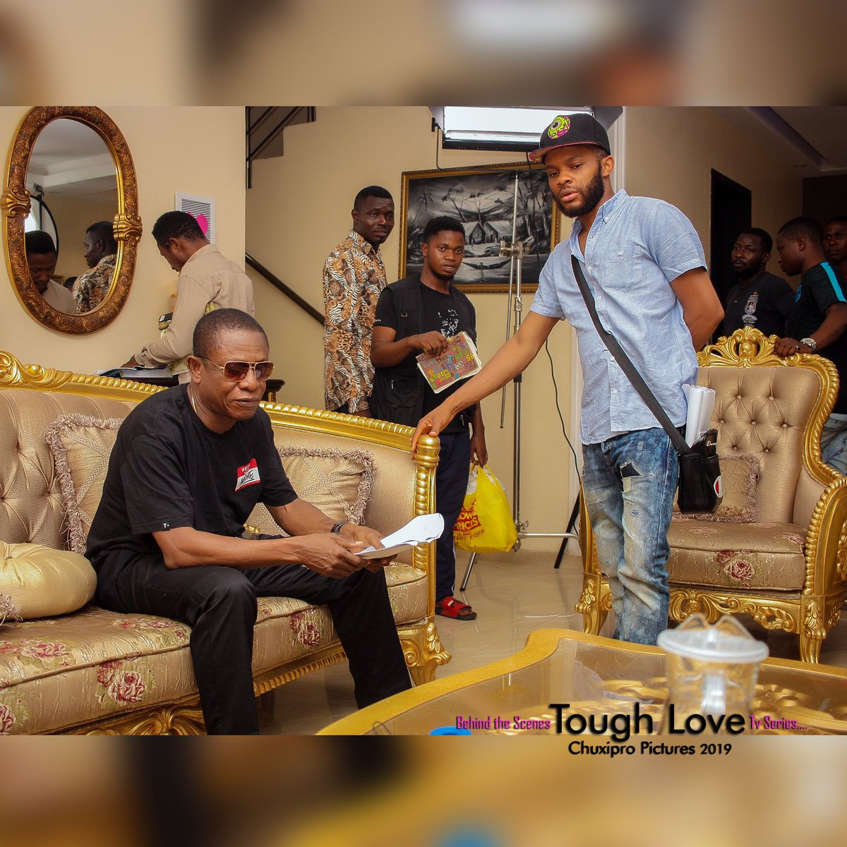 BillionObi's tweet photo. Working with this Legend on TOUGH LOVE TV SERIES was quite interesting. He is a gift to Nollywood and more. #stardirector #boxofficelegend #GE https://t.co/9hpHuOXL7X