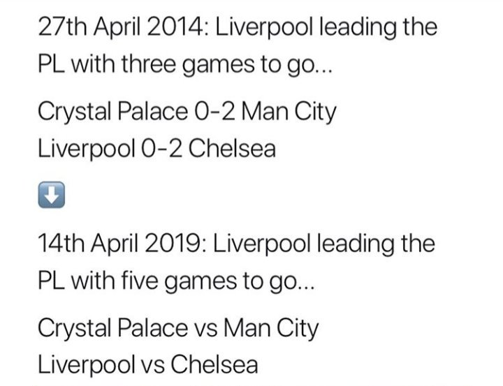 valentinca17's tweet photo. They say the history repeats itself 😂😎 #gerrard #anyonebutliverpool #matchday #PremierLeague #PL #LIVCHE #CRYMCI #champions #history #MUFC #manchestercity #ManchesterUnited #reddevils #GGMU #BELIEVE #solskjaer #thisdoesnotslip https://t.co/2fBcgb2ICV