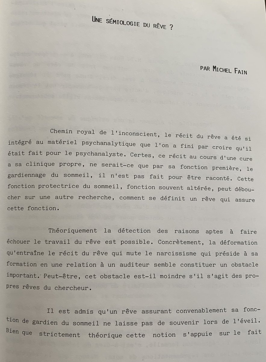 BaptisteLignier's tweet image. En fait, le rêve dont on se souvient est un rêve qui a échoué et qui n’a pas rempli sa fonction #sommeil #psychanalyse #psychopatho