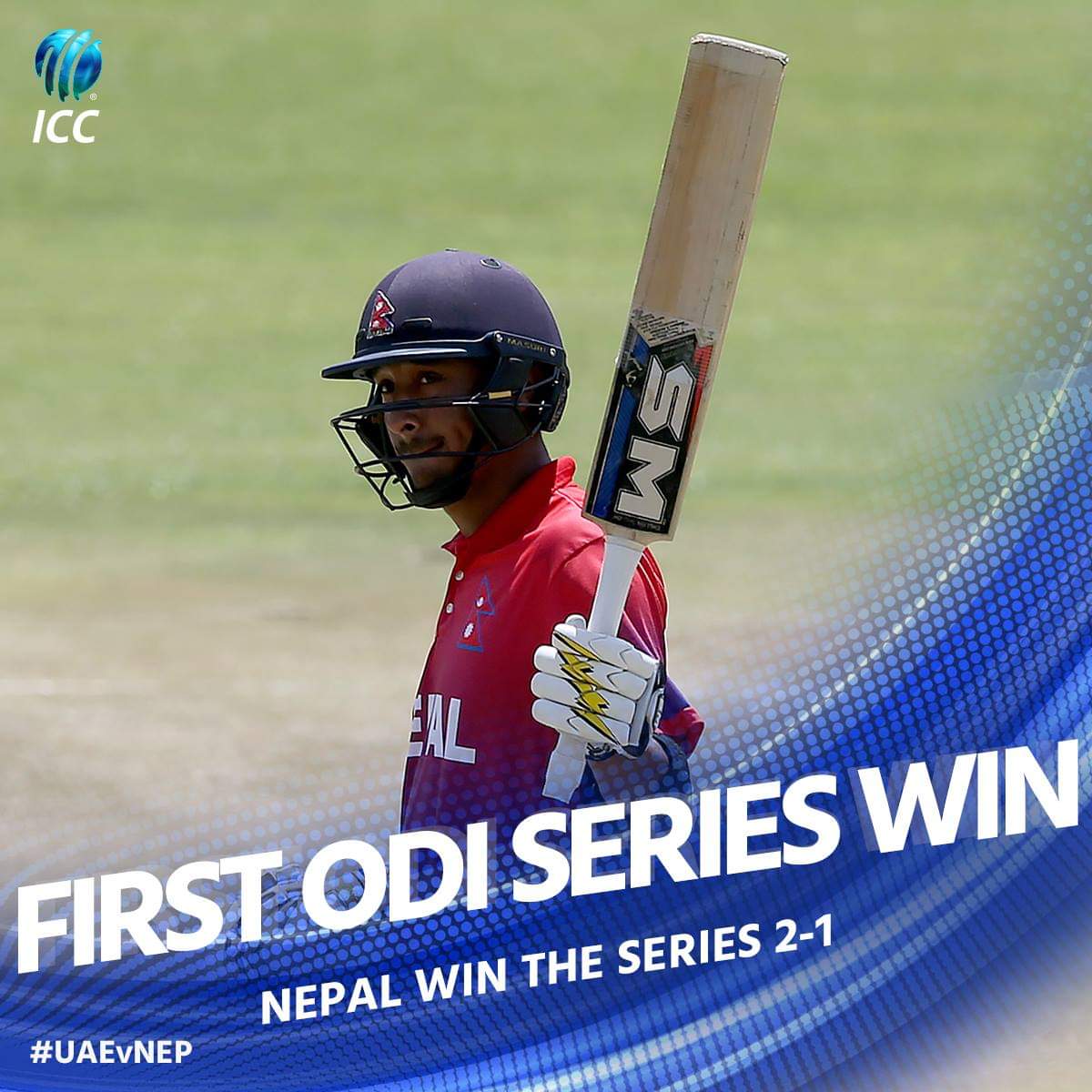 NepaliCricketFC's tweet photo. NepalCricket in 2075:- 

-karan kc 's Miracle and Became an ODI Nation 🇳🇵 .
-ShaktiThePower Retires .
-First ODI and T20I series win🏏
-Maiden ODI century for Paras
-Maiden ODI fifty for Sompal Kami
-Youngest ODI 50 for Rohit Paudel
-Youngest T20I 50 for Sundeep Jora 
#NepaliCrkt https://t.co/GDCYXTpAwa