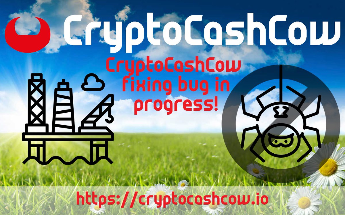 🔥🔥🔥 The CryptoCashCow platform is offlien at the moment. Our system engineer team works under preasure to resolve the issue! We will keep you up to date! Sorry for the inconvenience! All Payouts are save! Your CCC Team #CryptoCashCow #ToTheMoon 🔥🔥🔥