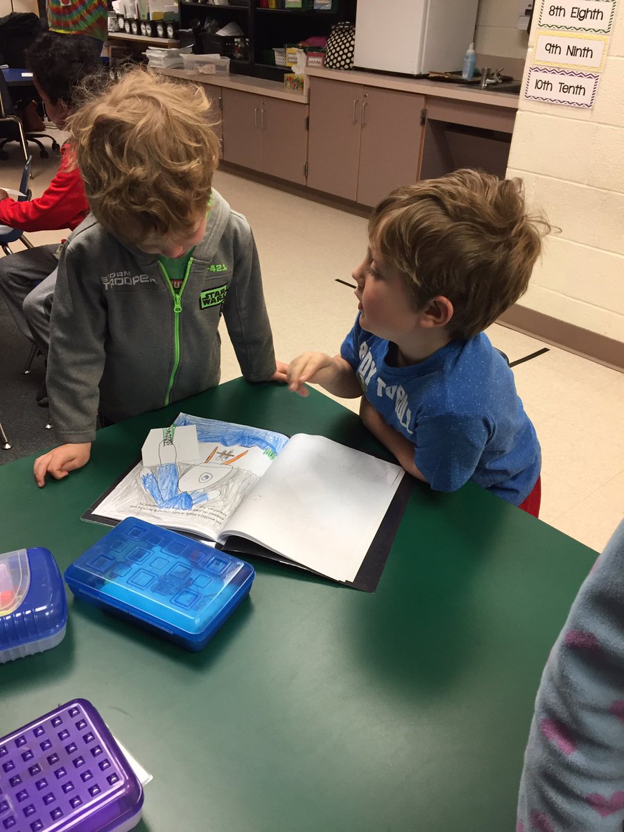 CamelotES_1's tweet photo. Ms. Saah’s  first graders are authors and illustrators! They wrote and illustrated realistic fiction stories and used their communication skills to share them with kindergarteners. So proud of these first grade writers and their work! #POGreadingwritingspeakinglistening https://t.co/uDcUsrM92X