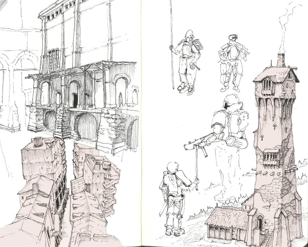 Adriaan224's tweet photo. Some architecture exploration sketches for project https://t.co/TwPQDE0X1m