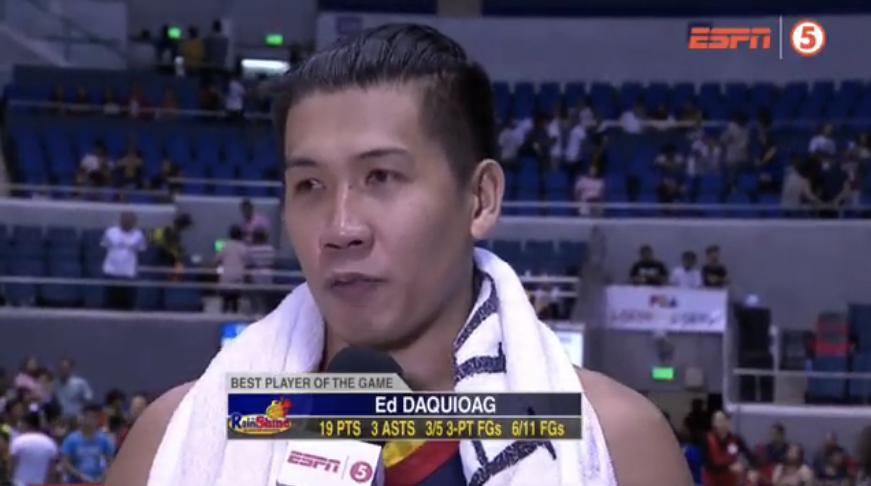 OneSportsPHL's tweet photo. Best Player of the Game is @ed_daquioag!

#PBAonESPN5 #PBALabanKungLaban https://t.co/I1Db4W8Gqo