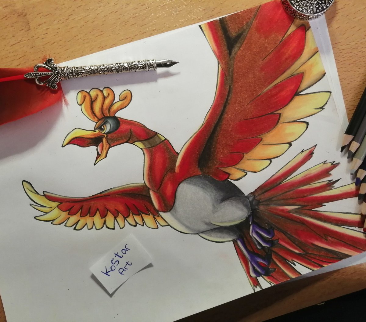 Kostarart On Twitter Ho Oh Pokémon Hooh Legendary