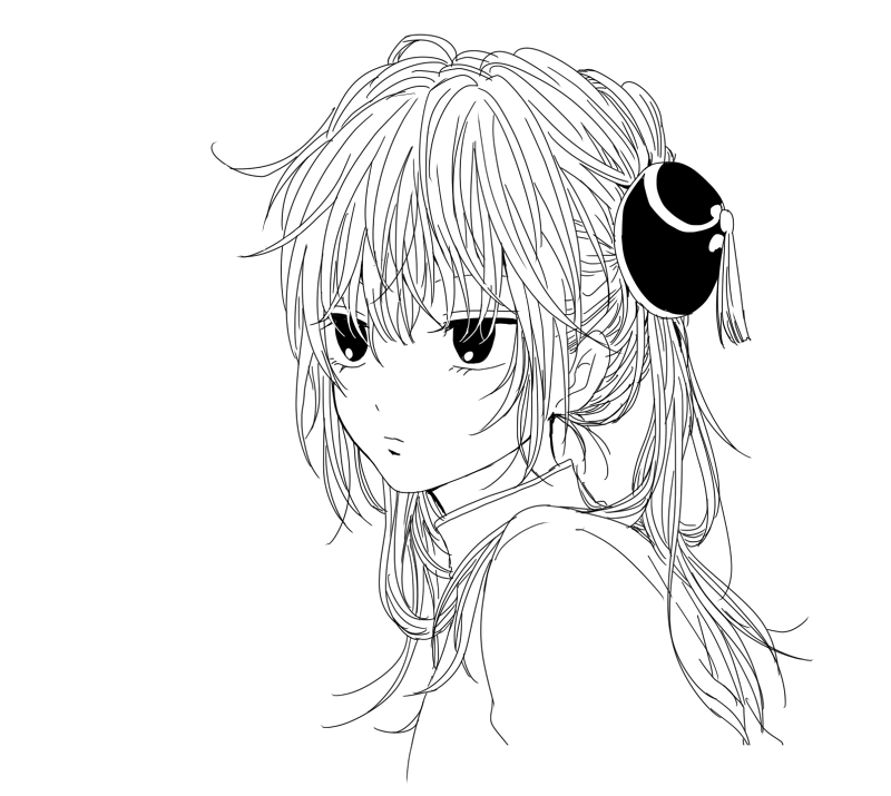 ボサボサの髪を描くのが好き 