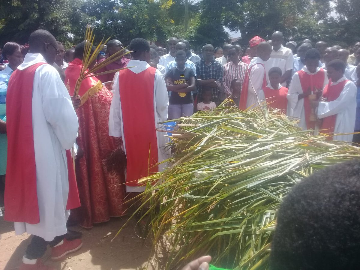 Palm sunday was well cebrated at St Joseph the worker Catholic Church Wote Makueni.Forgiveness amongst ourselves was the message . Father Patrick  Sila led the mass.