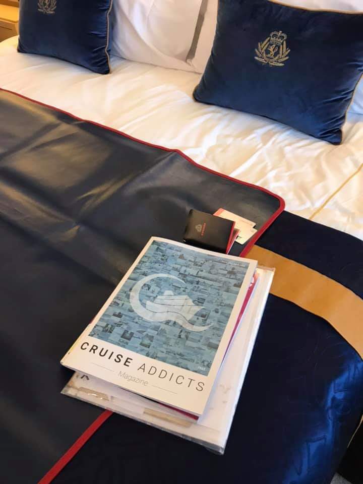 It's a proud moment for me today. Our mag @CruiseAddictMag has made it onto a <a href="/cunardline/">cunardline</a> ship before I've even been on one! #CruiseAddictsMag