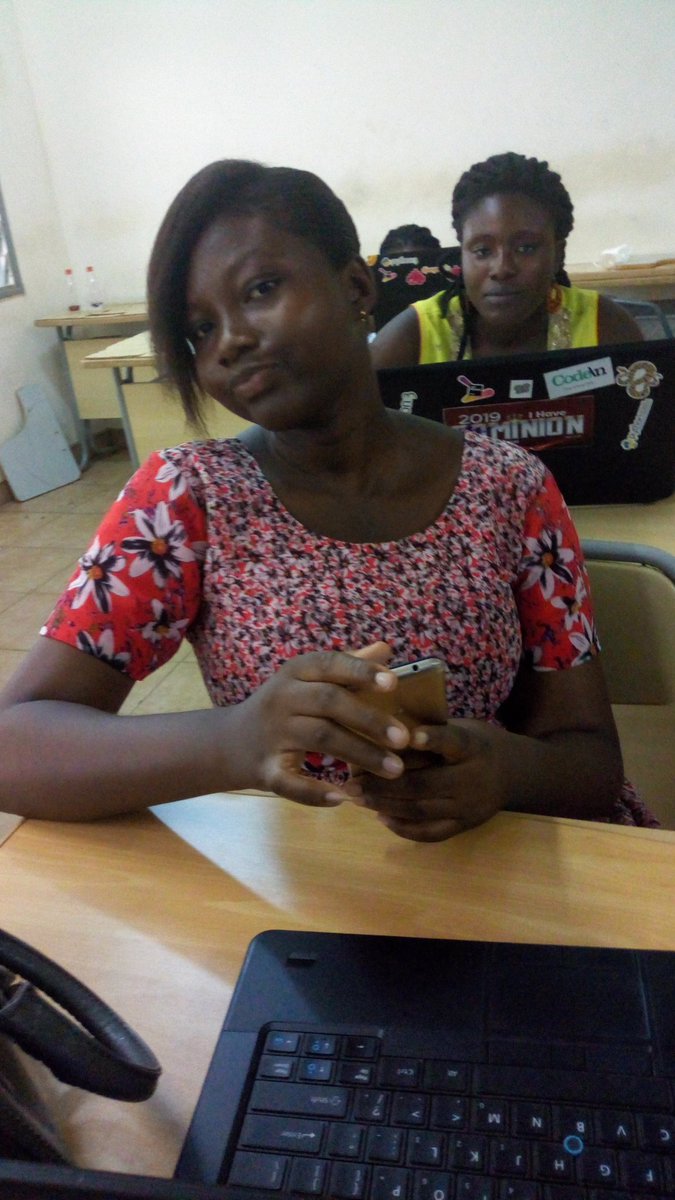 pyladiesho's tweet image. @mcqhae and @PamieXaxhex getting into the pymode, lol #PyLadiesHo #PyLadiesGhana #Womenwhocodeinpython