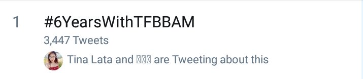 T4BBAM's tweet photo. Can't believe it's been six years already. Time flies so fast! Happy 6th birthday, TFBBAM! 

And to our Dearest Author, @tinayaneh Maraming salamat po! Walang @T4BBAM kung wala ka. 💙

Cheers for another year! 
Happy Anniversary, TFBBAM FAM!

#6YearsWithTFBBAM https://t.co/gpCJiRnlpT