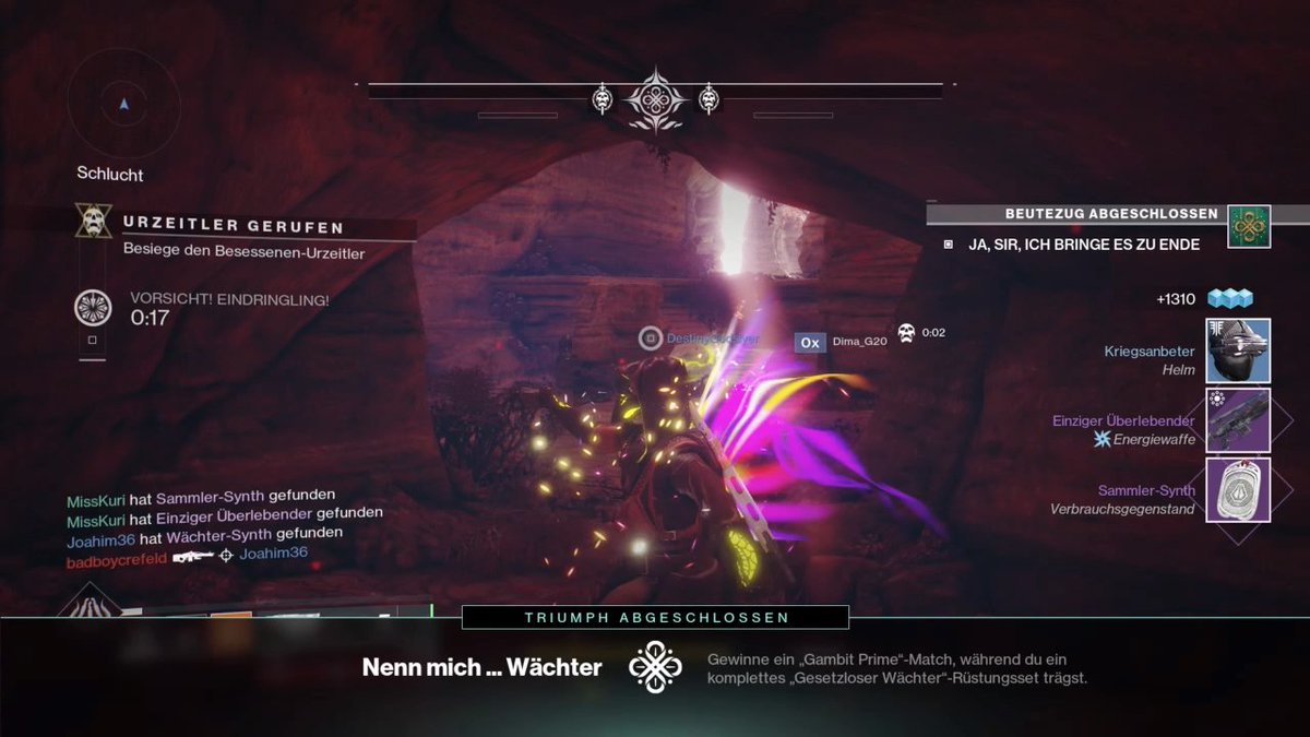 MissKuri89's tweet photo. Hab mich für das Sentry-Trikot qualifiziert! #Destiny2Forsaken #TeamSentry https://t.co/teMiEGk1LF