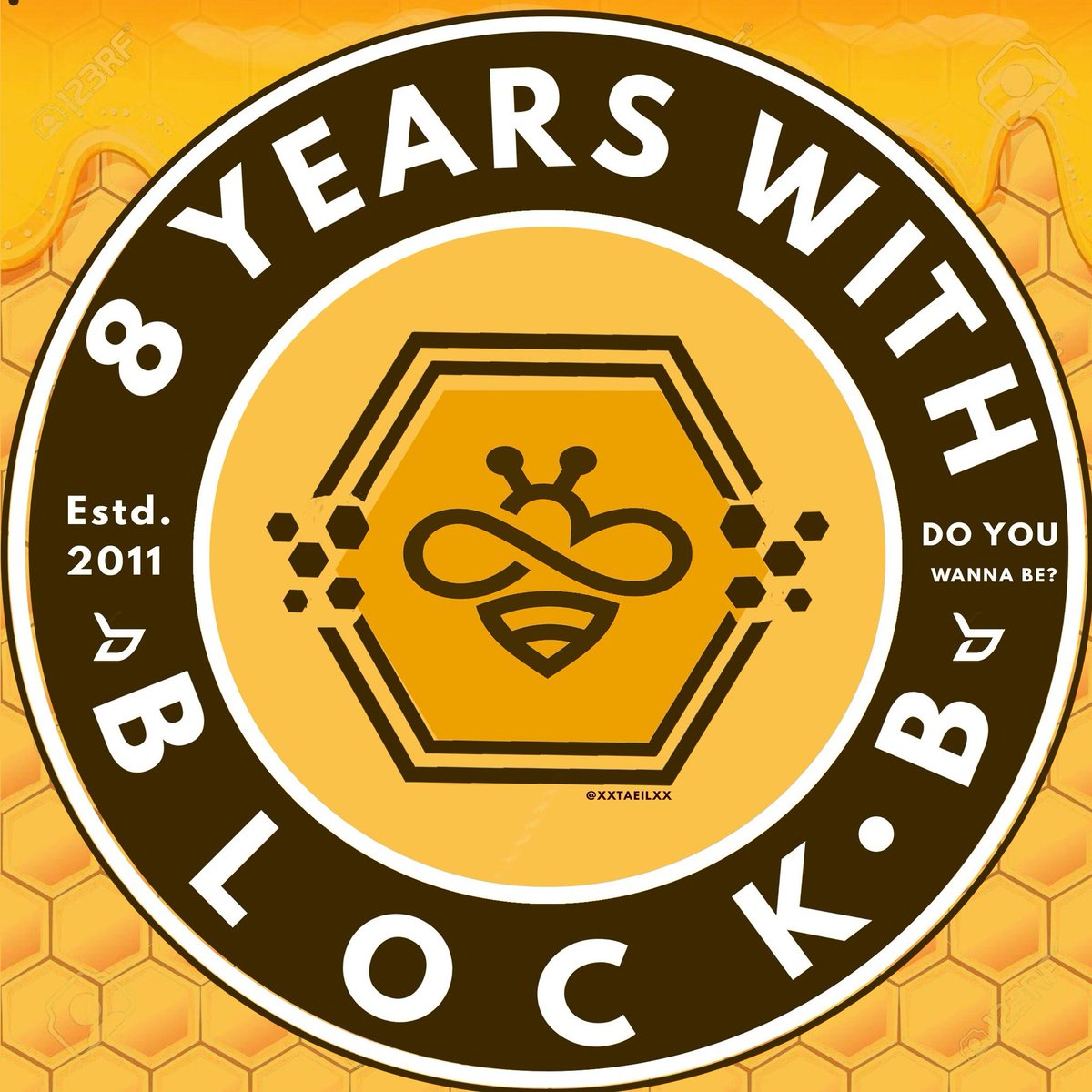 xxtaeilxx's tweet photo. Loads of thank you goes to the lovely bees who are using the icon that I made for #8YearsWithBlockB project. The number may be really less, But I really do appreciate you guys using it. Means a lot to me💛 Thank you bees 🐝 https://t.co/dusnBIyHyj