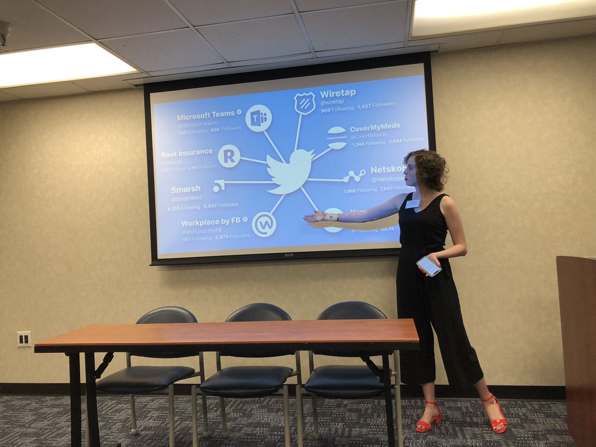 jennifer_harker's tweet photo. Crazy fun weekend working with @wvumediacollege students at @CreateAthonWVU and the @WVU_UGResearch Symposium. Every one of them are total rockstars! Here’s @annep901 presenting her research for WVU’s very first undergrad oral research presentations. #PRoudPRof https://t.co/kvCFSLIPJ5