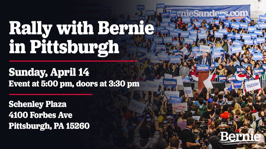 nellvwiley's tweet photo. #BernieSanders #BernieInPittsburgh #BernieInMI #Bernie2020 #BernieInWarren #BernieInIN #BernieInPA #BernieInMadison https://t.co/JW0RGorvJt