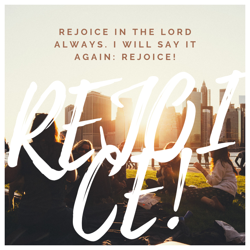 EICOCFamily's tweet photo. "Rejoice in the Lord always. I will say it again: Rejoice! Let your gentleness be evident to all. The Lord is near." Philippians 4:4-5 https://t.co/UH5XPcRa8w