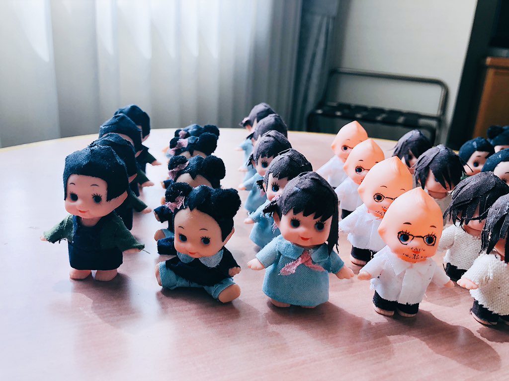 parco_sekai's tweet photo. 古川琴音さんが作ってくださった「世界は一人」の出演者たち。琴音さん、なんてすてきな…

本日まで公式ツィートのフォローやリツィートを、ありがとうございました！またどこかの世界で思い出してください。皆さま、お元気で。
#世界は一人 
#古川琴音 https://t.co/yGF2avH6sN