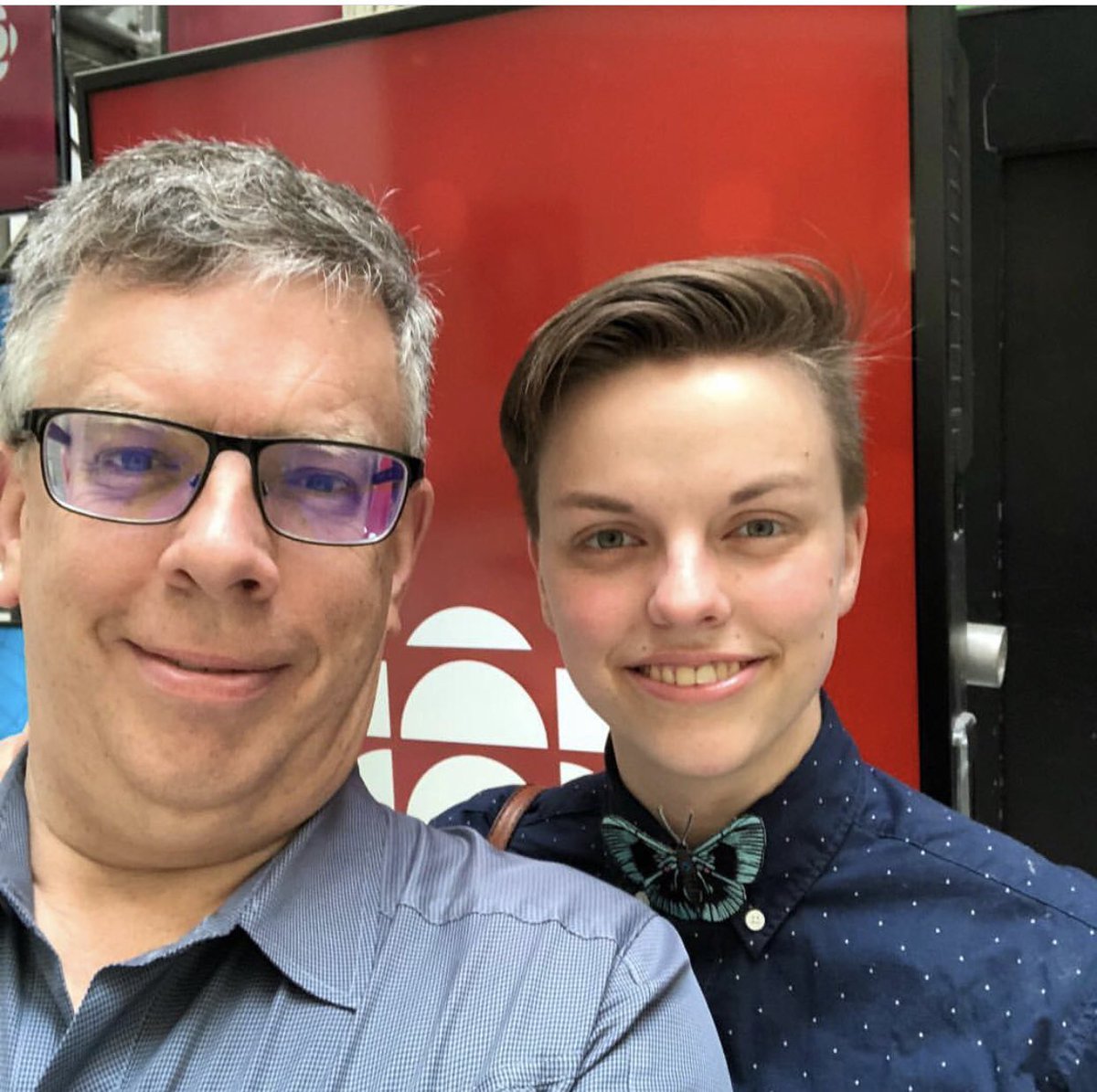 highgateroad's tweet photo. Thank you @Nanaaba @cbcfreshair for spinning a track from The View from Here Is Perfect, in honour of Andrew.  He and his daughter Emily were so happy to chat with you last summer. https://t.co/6oH5M1joZw