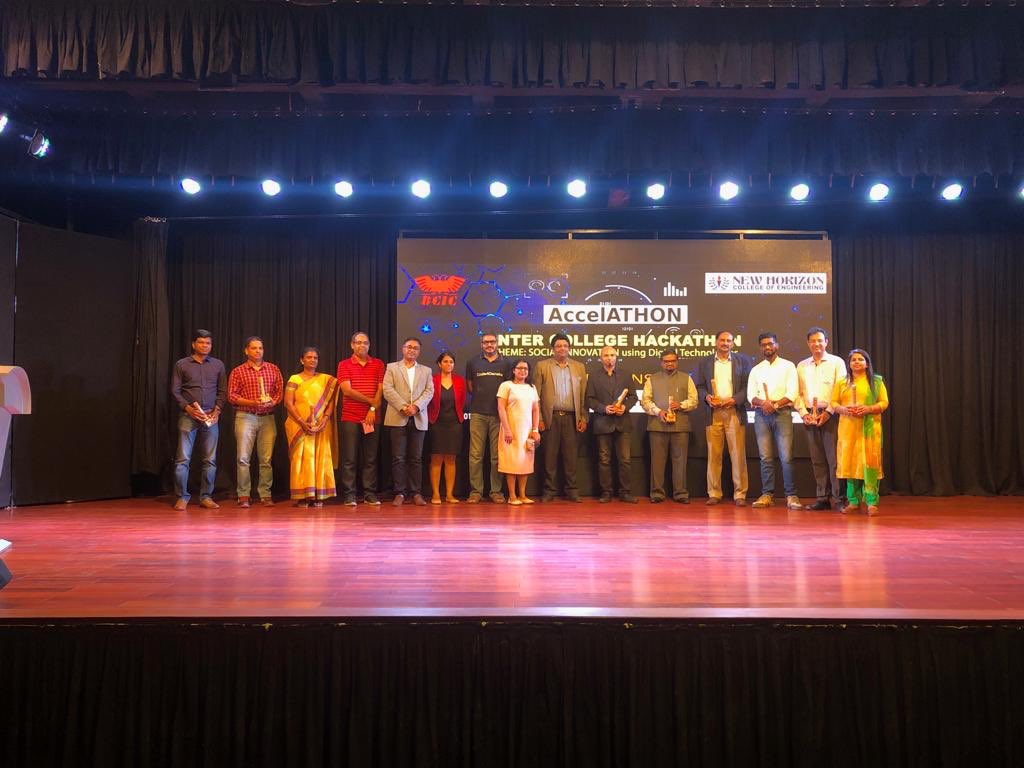 meetdeeps1's tweet photo. It was a pleasure being the part of the Jury for #AccelATHON (#hackathon)- inter college Hackathon to find Solutions to various Social Issues through Digital Technologies organised by #BCIC held at New Horizon College of Engineering.
Congratulations to the participants.@manas_dg https://t.co/DggHarMYHZ