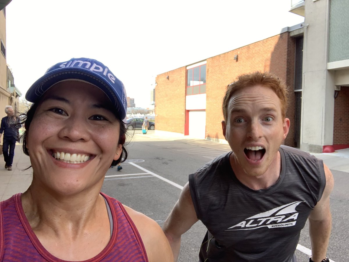 3.3 miles shakeout run yesterday. So cool to run with Golden Harper, founder of @AltraRunning!
#boston2019 #ShokzSquad #RunningToNotFrom #SquadRunner #runchat #earthathon #RunderfulRunners