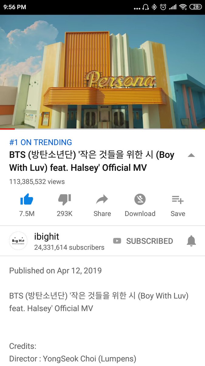 sayabuttercup's tweet photo. Serious??? @youtubemusic deleted our views again???
4m????
Whats wrong with us?? Why youtube being so dirty and rude like this??

#BoyWithLuv
#BoyWithLuvRealViews 
#BoyWithLuvRECORD 
#YouTubeGiveUsOur10MillionBack
#MAP_OF_THE_SOUL_PERSONA @BTS_twt https://t.co/4pnnLEWstG