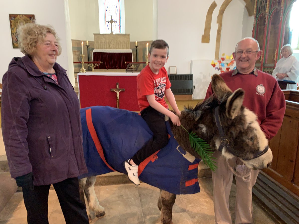 Great #PalmSunday2019 service today at Brixworth, part of the <a href="/churchofengland/">The Church of England</a>. Starring role for our donkey!