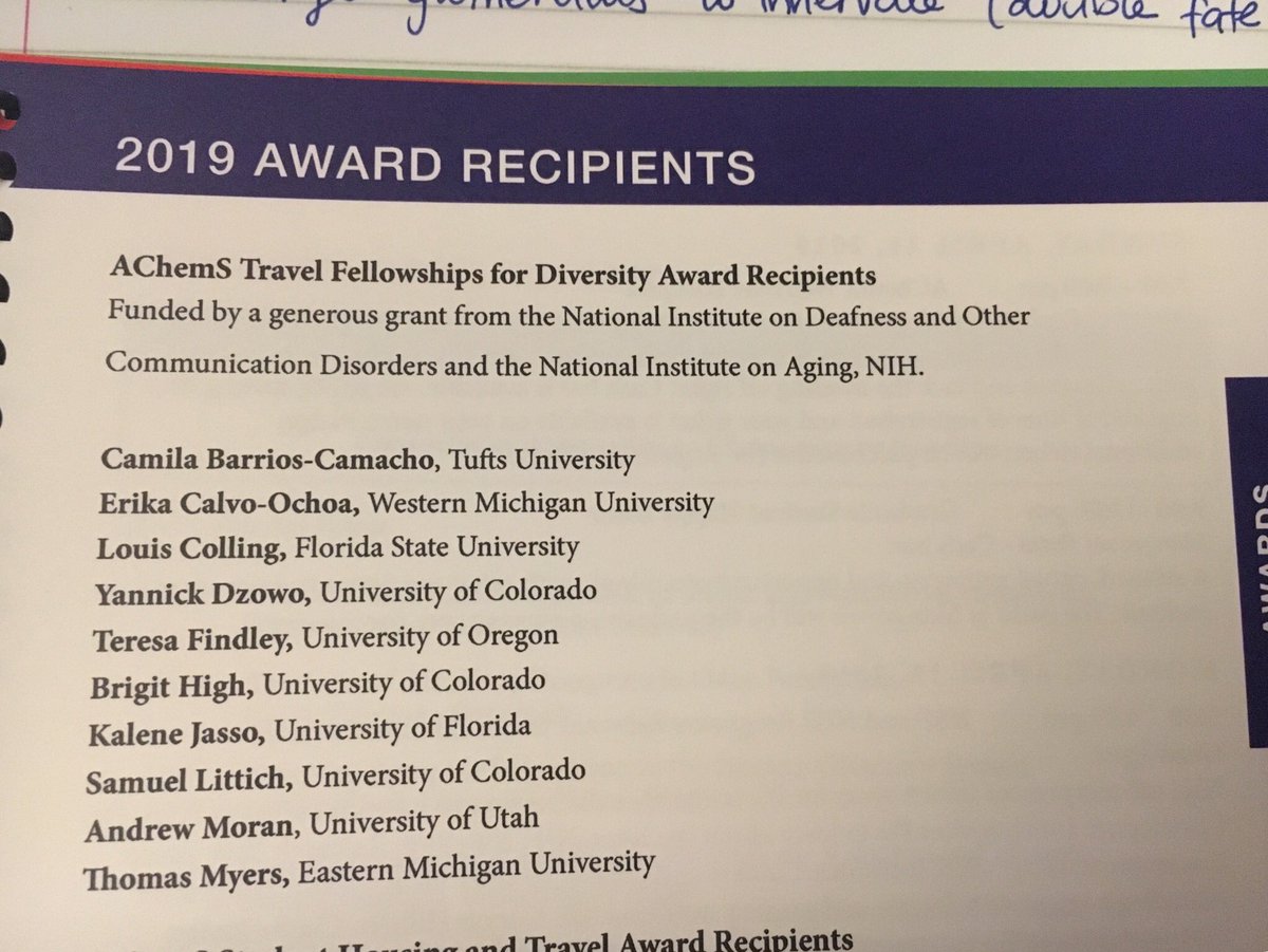 erikacalvophd's tweet photo. Thanks to AchemS and the NIDCD for this wonderful travel fellowship! 😊 #AChemS2019 #WMU #WMUBios #latinasinSTEM #NIDCD #zebrafish #olfaction #chemosensorysciences https://t.co/XvydSVsYvN