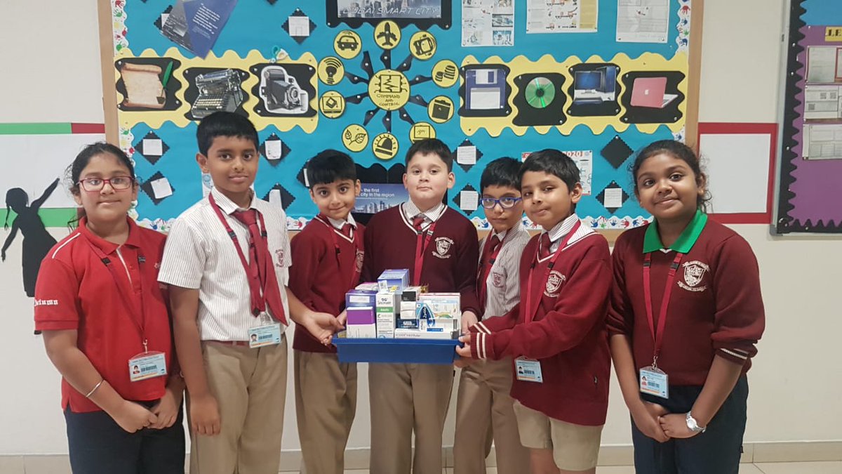 NMSPrimaryCOEIP's tweet photo. Last few days of the Primary #COEIP_April initiative for the medicine and used batteries collection drive and it's so invigorating to see our students continue to contribute to school initiatives so enthusiastically! @gemsnms_alkhail @ShettySampoorna @Zahra_Gari @haroon_nafisa https://t.co/tla4kbHCRi