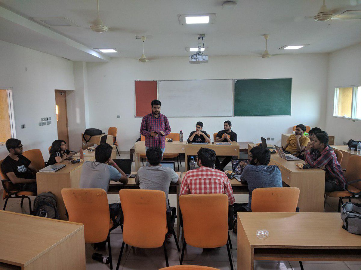AndroidDevJpr's tweet image. All done and dusted! Thanks for this awesomeness at Meetup Zero 🔥
#AndroidDevJaipur #AndroidDev #Meetup #ADJ #ADevJ