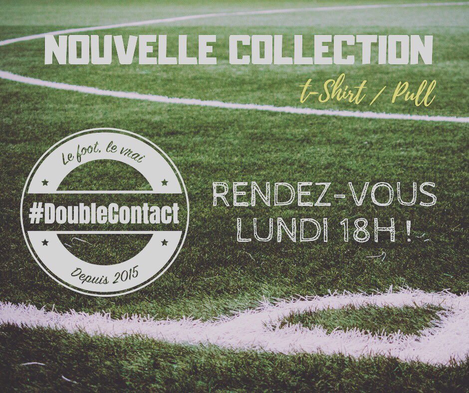Demain découvrez la nouvelle collection <a href="/dbcontactoff/">DoubleContactOff</a> Homme&amp;Femme !
👕👚 Coton Bio ❤️

#Mode #Football #FootballFeminin #Soccer #Amateur #FootballAmateur #Foot #Boutique #DoubleContact #CoupeDuMonde #WorldCup #EquipeDeFrance